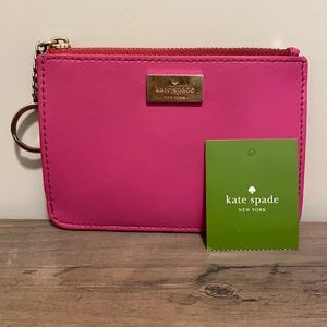 Bright Pink Kate Spade Keychain Wallet